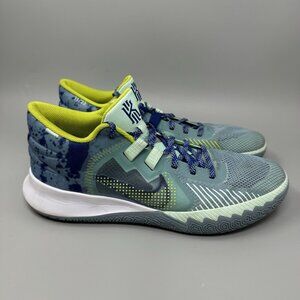 Nike Kyrie Flytrap 5 Mens Size 11.5 Blue Green White Basketball Shoes Sneakers